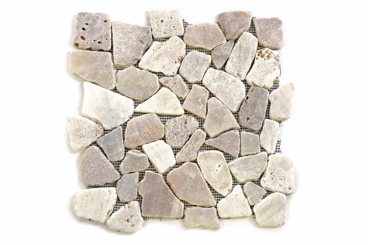Mozaika říční kámen - krémová obklady  1m2 Garth