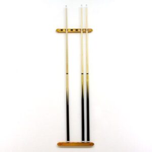 Kulečníkový nástěnný držák na tága, přírodní buk, 39 cm