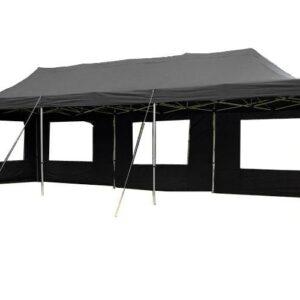 Zahradní skládací párty stan PROFI - černá 3 x 9 m