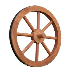 Ghana Garth Dřevěné kolo, 35 cm, stylová rustikální dekorace