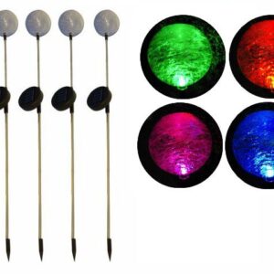 REMO zahradní LED sada solárních světel Garth "koule" s barevnou změnou 5 ks