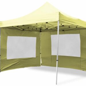 Zahradní párty stan PROFI nůžkový 3x3 m champagne + 4 boční stěny