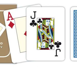 Modiano 2 rohy 100% plastové karty RAMINO GOLDEN TROPHY