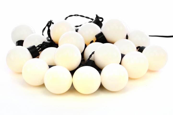 Zahradní párty osvětlení, venkovní, 20 LED, teple bílá