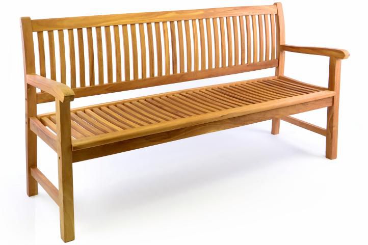 Zahradní lavice DIVERO, masiv, 180 cm