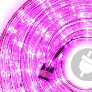 LED světelný kabel 240 diod, 10 m, růžový