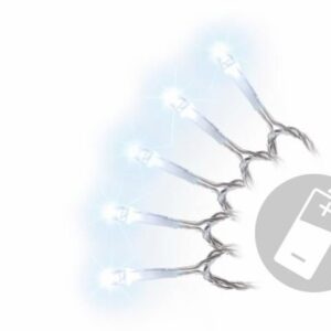Vánoční LED řetěz 10 m, 100 diod, studeně bílý