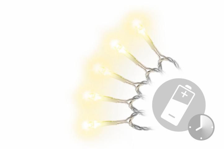 Vánoční LED řetěz 10 m, 100 diod, teple bílý