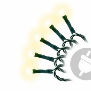 Vánoční LED řetěz 10 m, 100 LED, teple bílý