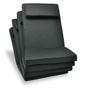 Sada 4 kusů polstrování na vysoké křeslo Garth, antracit