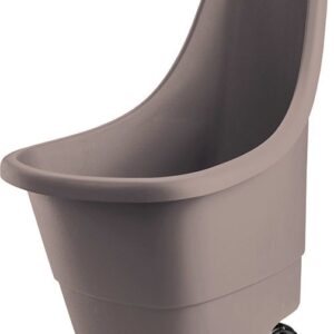 Plastový zahradní vozík EASY GO BREEZE 50L - hnědý