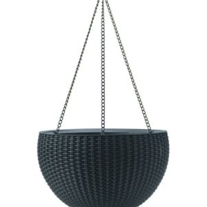 Zahradní květináč HANGING SPHERE, antracit