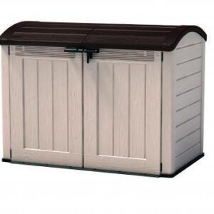 Zahradní úložný box STORE 120 x 146 x 82 cm, béžová/hnědá