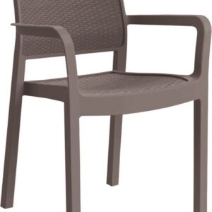 Zahradní plastové křesl SAMANNA - cappuchino