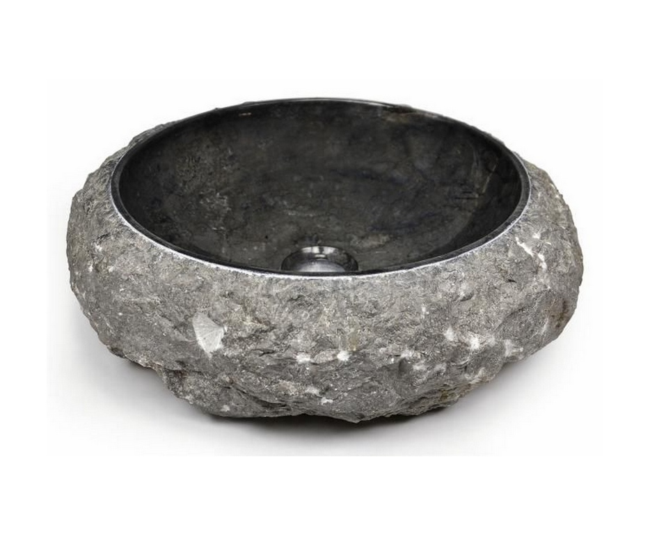 Umyvadlo z kamene DIVERO - černý mramor