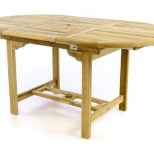 Zahradní jídelní stůl z týkového dřeva DIVERO - 120/170 cm