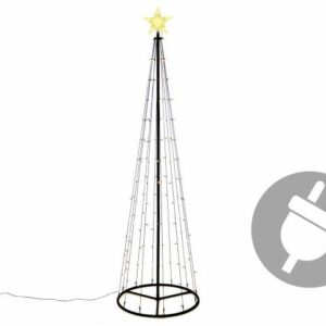 Vánoční dekorace, světelná pyramida 240 cm, teple bílá