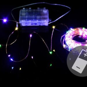 LED osvětlení, měděný drát, 100 LED, barevné