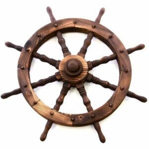 Dřevěné kormidlo Garth 80 cm, rustikální dekorace