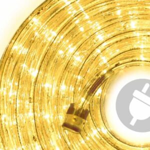 LED světelný kabel 240 diod, 10 m, žlutý