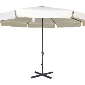 Slunečník s kličkou STANDART, 4 m, bílý