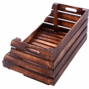 Stohovatelná dřevěná bedýnka DIVERO vintage