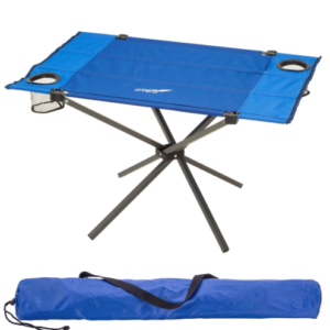 Divero Skládací kempingový stůl, 80 x 50 cm, modrý