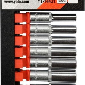 Sada nástavců 1/4" šetihranné - 8 ks