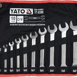 Sada klíčů plochých - 10 ks, 6 - 27 mm