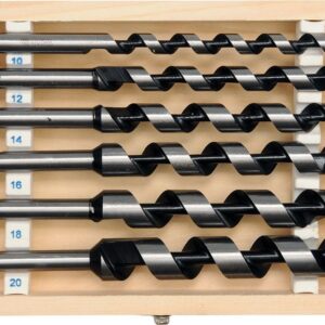 Sada hadovitých vrtáků do dřeva, uhlíková ocel, kalená