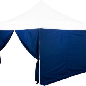 INSTENT PRO Boční stěna pro párty stan, 3 x 3 m, modrá