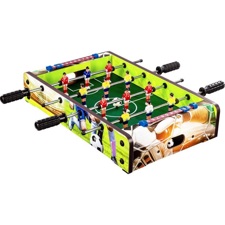 GamesPlanet® Mini stolní fotbálek, 51 x 31 x 8 cm, potisk
