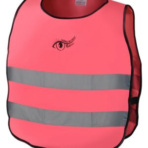 Výstražná růžová dětská vesta S.O.R. - 53 cm, růžová