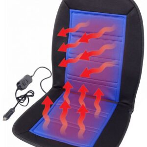 Potah sedadla vyhřívaný s termostatem - 12V LADDER, modrý