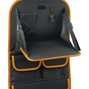 Organizér na přední sedadlo se stolkem - černá/oranžová