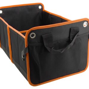 Organizér do kufru dvojitý - 54 x 34 cm, černý/oranžový