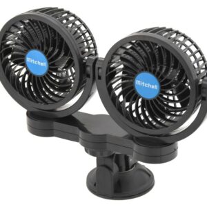 Ventilátor MITCHELL DUO - 12V, na přísavku