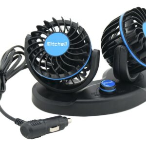 Ventilátor MITCHELL DUO na palubní desku - 12V