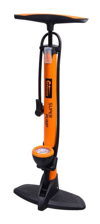 Hustilka ruční SUPER PUMP - 530 x 38 mm, s manometrem