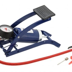 Hustilka nožní s manometrem jednopístová