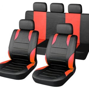 Potahy sedadel SPORT - 9 ks, červená