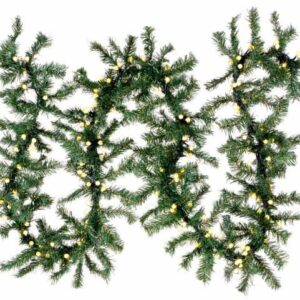 Vánoční dekorace, girlanda s osvětlením, 2,7 m, 200 LED