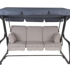 Zahradní houpačka RIMINI, světlá, 173 x 227 x 143 cm