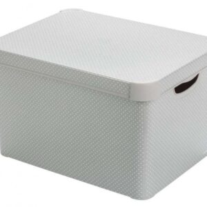 Curver úložný box - vel. L, s puntíky