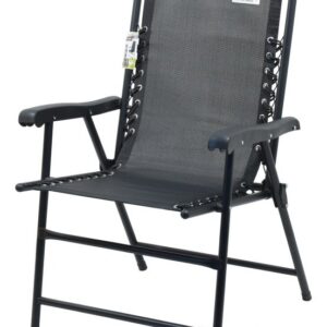 Zahradní skládací židle Terst, 59 x 95 x 67 cm, černá