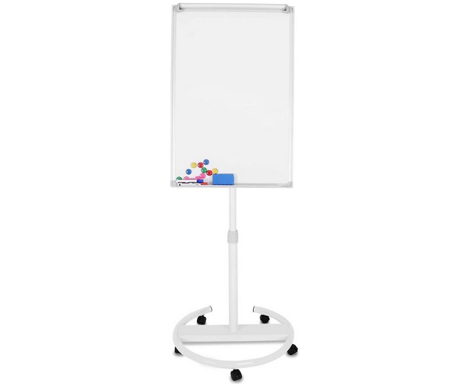 Jago Flipchart tabule na kolečkách bílá, 60 x 90 cm