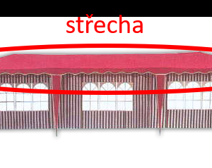 Střecha k altánu 3901-PL, červená