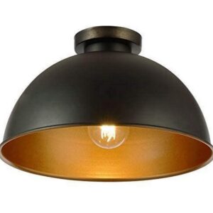 Stropní světlo se stínidlem, černé 60 W, 230 V