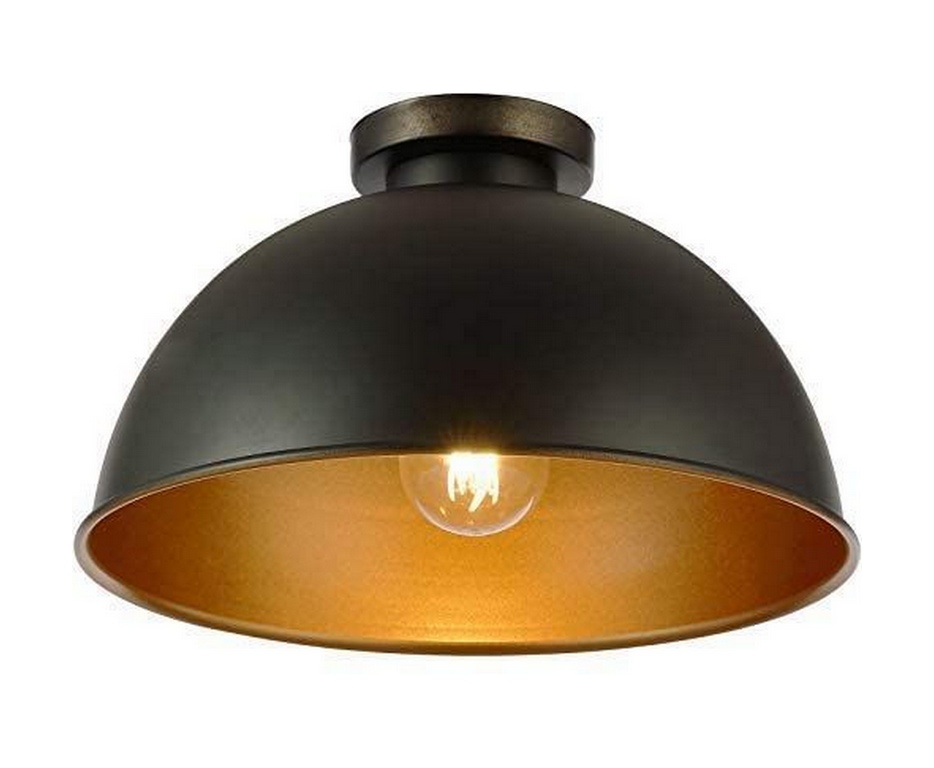 Stropní světlo se stínidlem, černé 60 W, 230 V