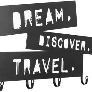 Miadomodo Nástěnný věšák s háčky, Dream Discover Travel